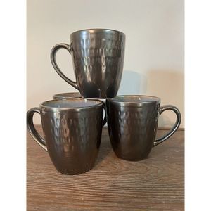 Set of 4‎ Angelica Bronze Metallic Mugs